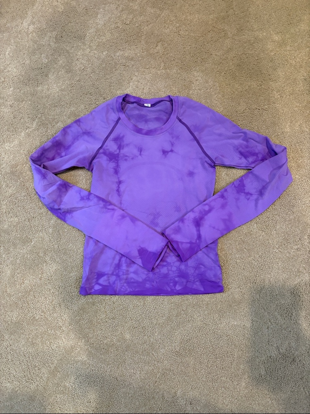 Lululemon purple long sleeve dri fit shirt
